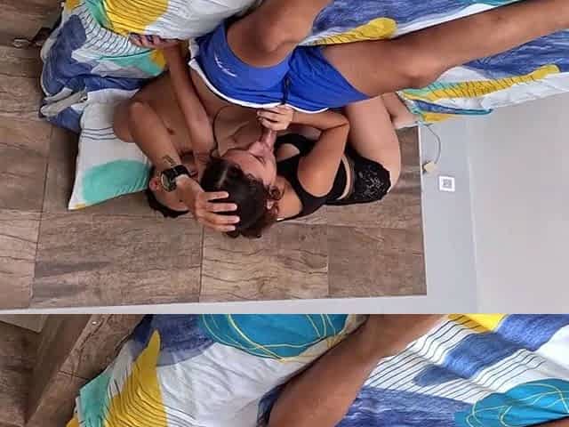 Sexy skinny gets horny and ends up riding her stepdad on