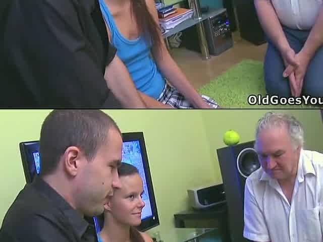 This Teen 18+ Has First Older Man Who She Gives Blowjob And Fucks Her Shaved Pussy
