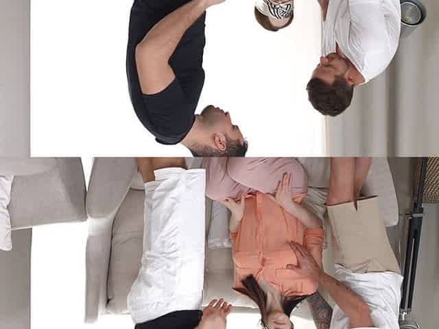 Two guys fucked Polly Yangs in an intense threesome.