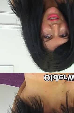 English MILF Sassy Slides Her Fingers up Her Bare and Nyloned Cunt