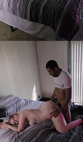 PAWG in glasses gets backshots by a Jungle bunny with a BBC pt2