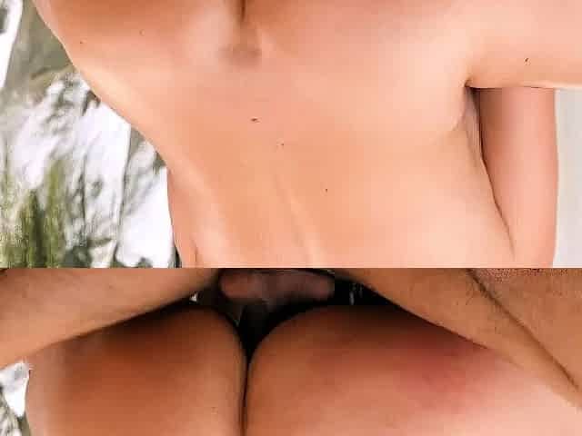 Busty Brunette MILF Estela Osorio Gets Oiled Up for a