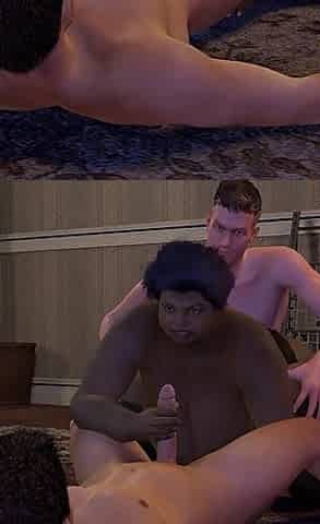 Black BBW Fucked Doggy Style While She Sucks Dick