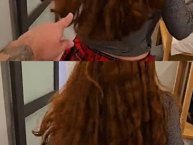 Lewd Redheaded Step Daughter Drains My Balls On Her Boobs : Red Eviee : Danny Foul
