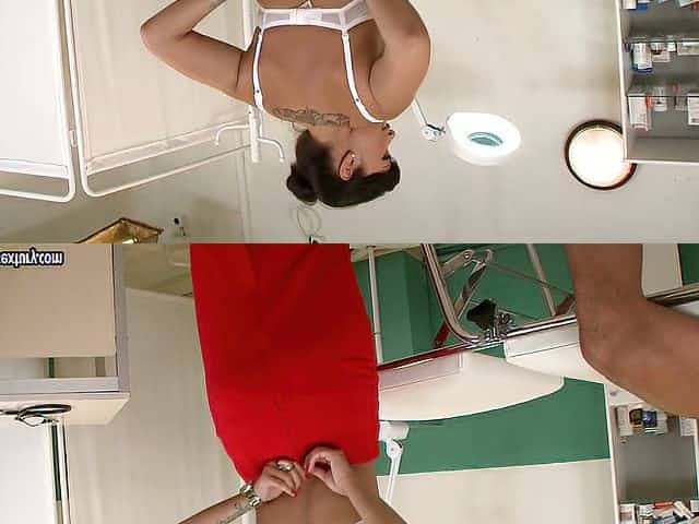 Hot Tanned Brunette Doctor Ava Dalush is a Cougar Horny for Cock