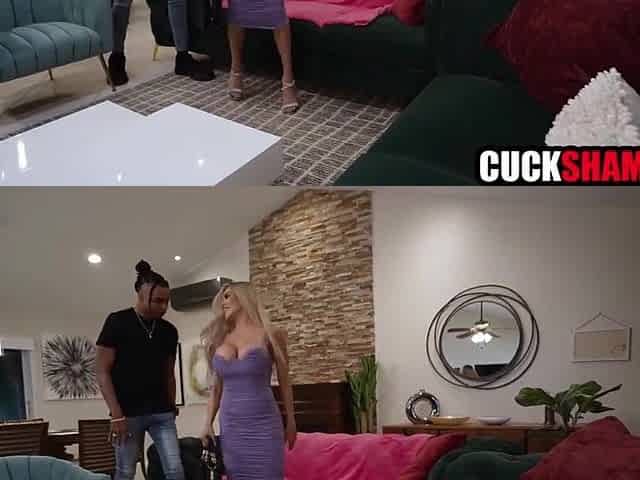 Cuckold spouse has no choice but to see wife bang ebony stud