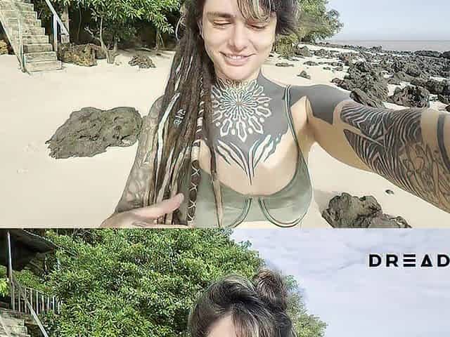 I did a delightful squirt on a deserted paradise beach