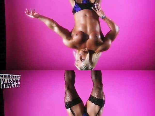 Muscular Female Bodybuilder Lisa Cross Topless Video