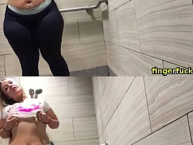 Girl with a phat ass takes a shower live on webcam