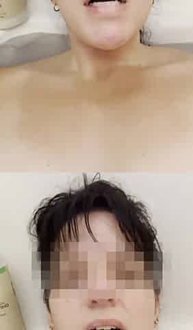 Gal masturbates in bathtub with her fingers and brings herself to climax