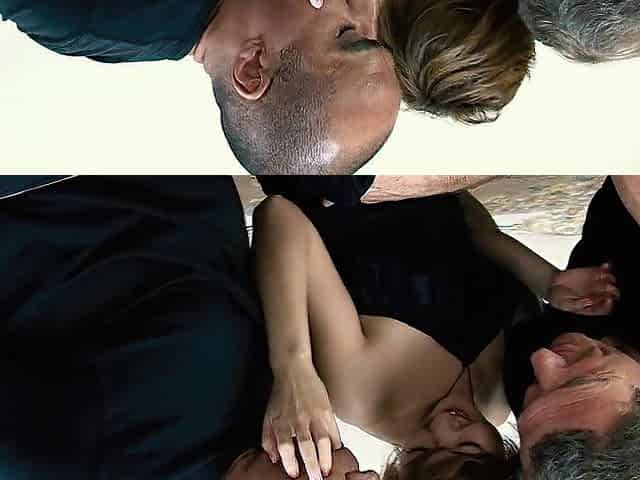Petite Titty Oriental Model Screws 2 Large Ramrods In An Interracial Threeway