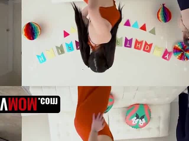Stepmom And Step Give Birthday Boy A Special Gift With Perv-mom, Tifa Quinn And Melody Minx