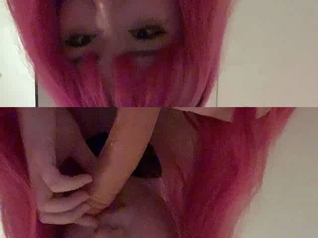 Ebony Teen Solo Toying Taped