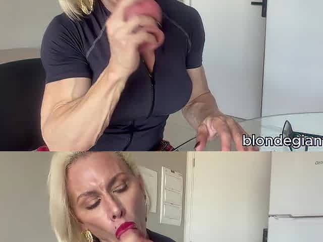 Vascular Amazon Blows a Chair Vibrator Then Impales Herself