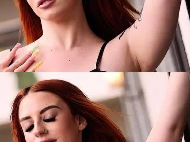 Busty Redhead Shows How She Moves Her Big Ass On A Big