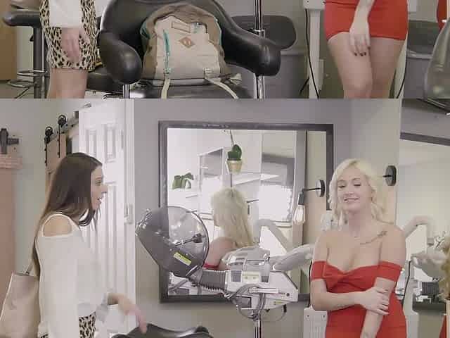 Naughty lesbian teen and MILF amazing porn clip