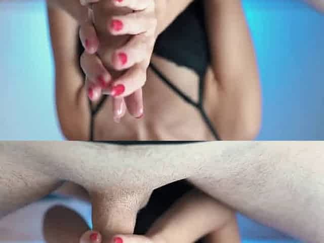 Sensual Handjob - She Sets My Dick on Fire