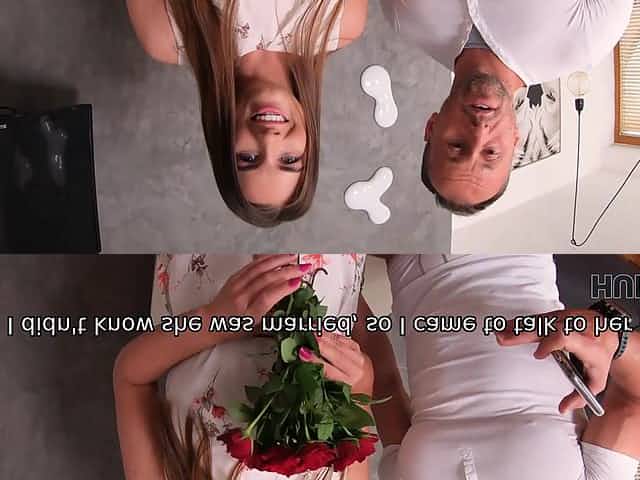HUNT4K. Husband is watching how his lovely young wife