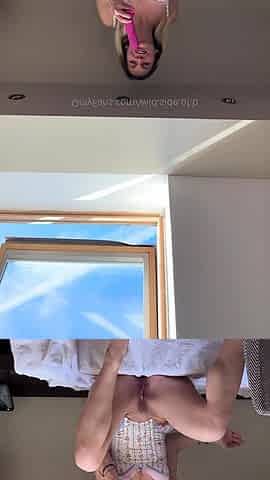 Blonde amateur facial