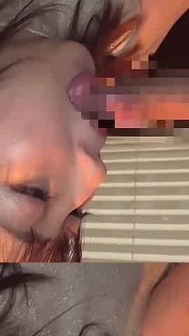 Internet Hook-up: a Big-tit Wife, Shaved Pussy Rubbing and Sucking My Cock -2