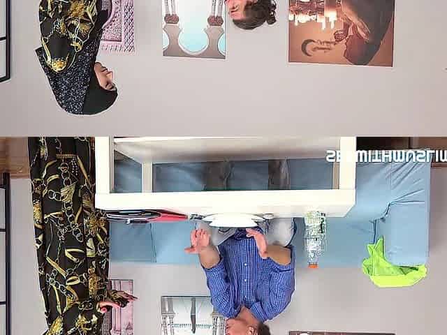 Sexy Muslim babe spreads her legs instead of cooking lunch