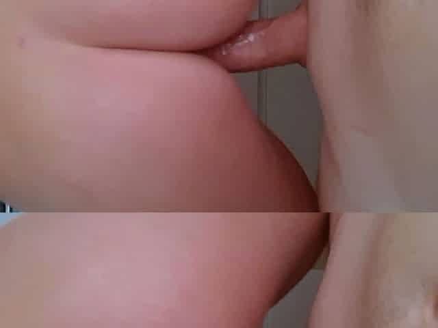 Close up ass creaming
