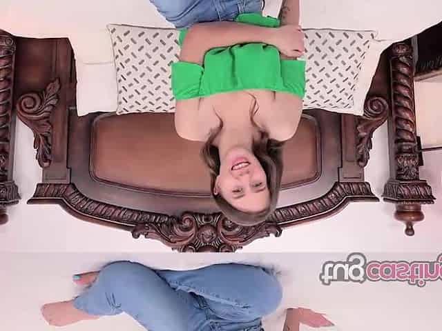 TugCasting Kourtney Rae exciting handjob casting