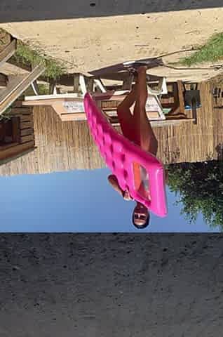 Poolside Thong Tease - Wet Ass & Fun on the Float