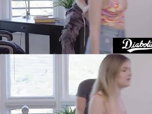 Petite Blondie Babe Did Not Expect That Huge Penis - Coco Lovelock