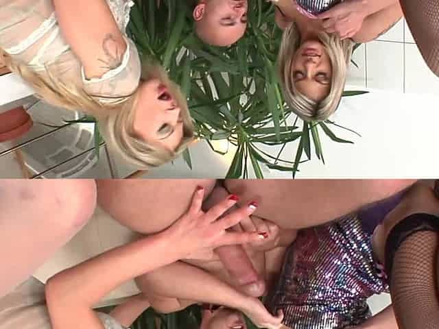 Kristi Longing Drinks His New Cum Out Of Klarisa Leone's Booty!