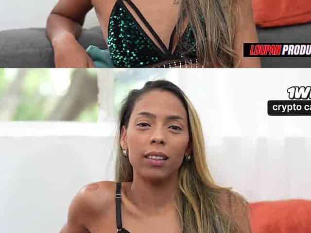 Skinny latina gets facials from Franciele Gomes in LP Productions' scorching porn!