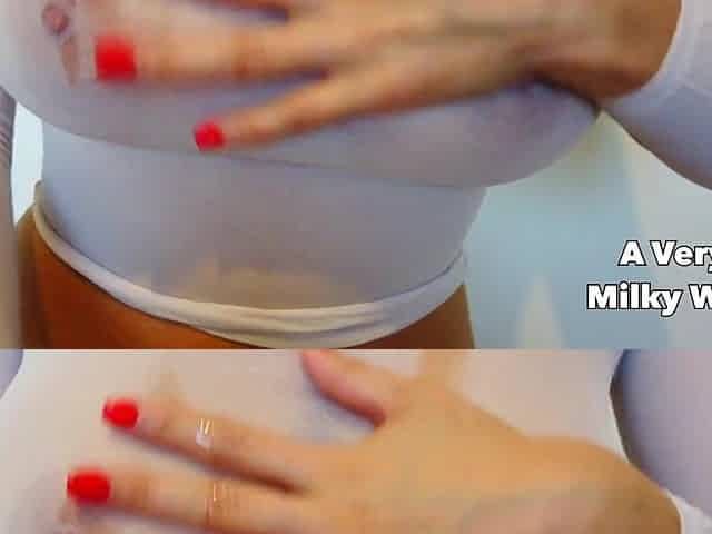 Tugjob and thin top paizuri tit screw
