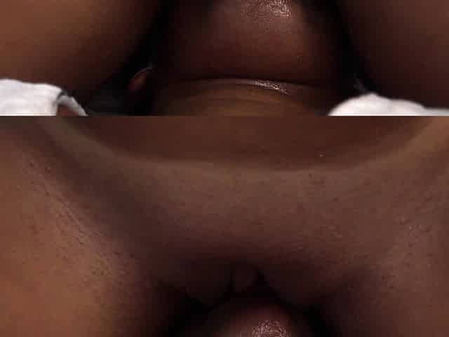 Black amateur sorority babe made to lick pusssy