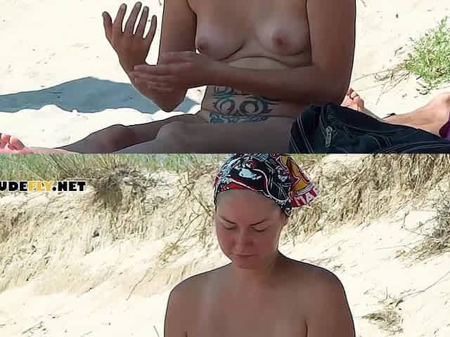 Multiple young nudist girls caught on a hidden camera