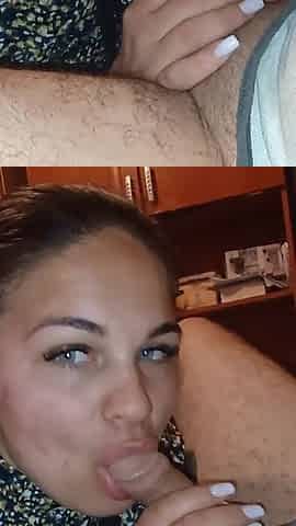 All Night with Dick in My Mouth and Swallow Cum