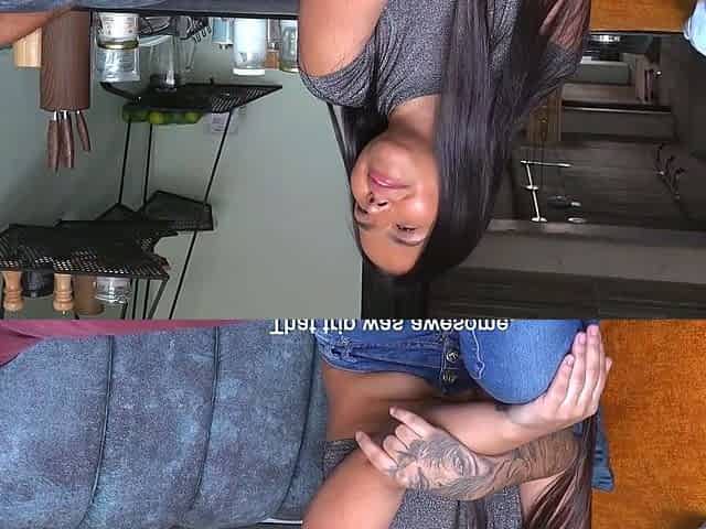 I gave this CUTE LATINA AMATEUR a facial