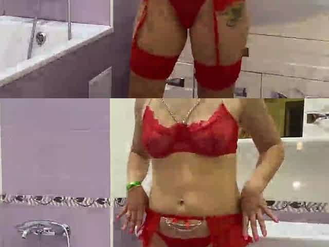 Bushy twat screw in the shower room