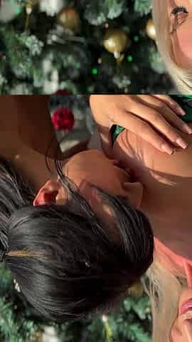 Aaliyah and Sally's Candy Cane Fuck