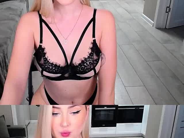 Amateur blonde teen intense masturbation