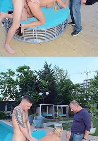 From Behind the Camera Nina Heels Threesome Swallow