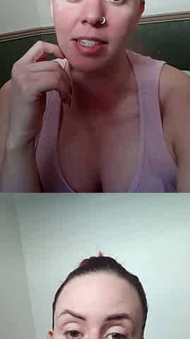 Amateur Babe in Glasses jerks cock for facial