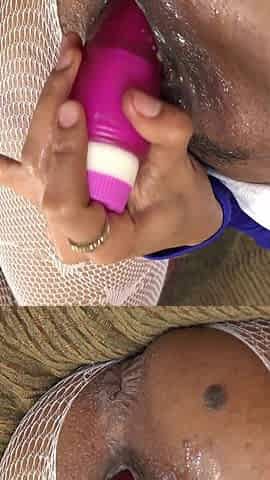 Rellie Relz Gets Wet with Her Big Dildo