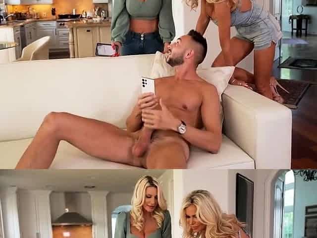 Rough anal sex in pornstar threesome hardcore vid