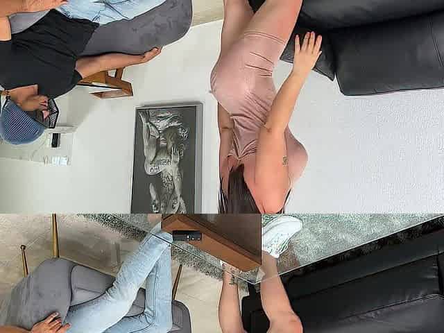 We owe the guy money and I pay him with my big ass!