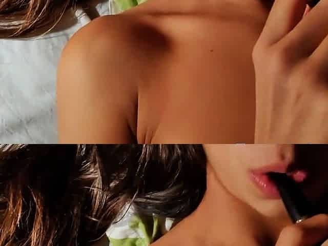 Smoking Hot Latina Teen Rubs Her Small Tits on Webcam