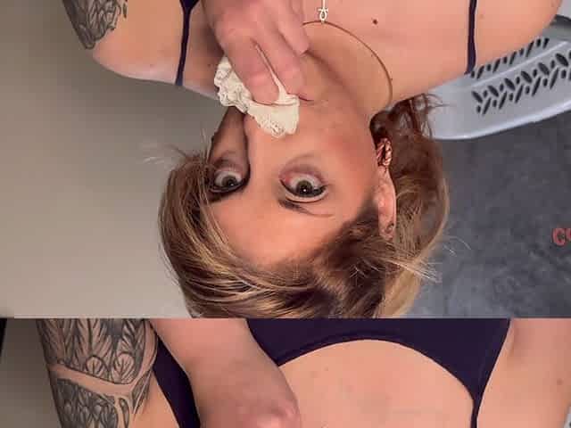 Caught Sniffing Dirty Panties - POV Blowjob & Cum Finish 12 Min