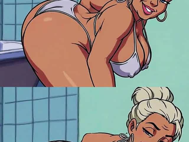 Ai Bathroom Scenes Teasing Shaking Ass