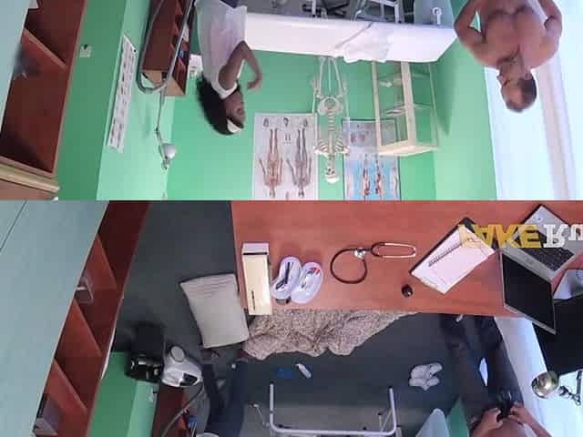 Breasty Black Walks In On Stripped Doctor Resting In His Clinic