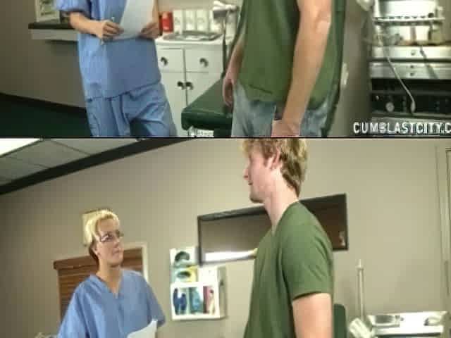 Nurse Milks hunk and Gets Blasted With Semen