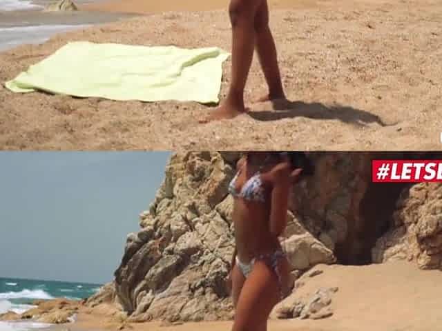 LETSDOEIT - Black Teen Noe Milk Tempted And Banged At The Beach